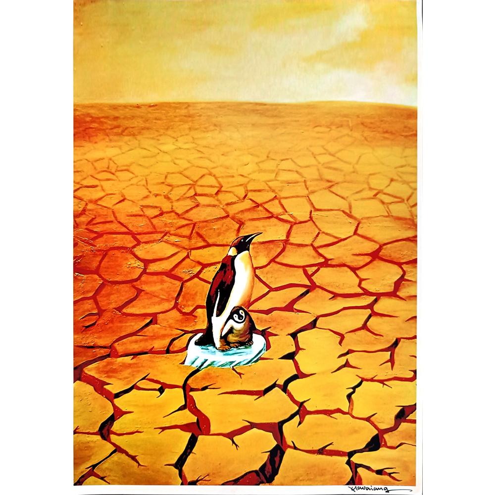 Xiaowiang Hou 29x21cm Orijinal Karikatür BOD03992