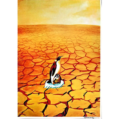Xiaowiang Hou 29x21cm Orijinal Karikatür BOD03992