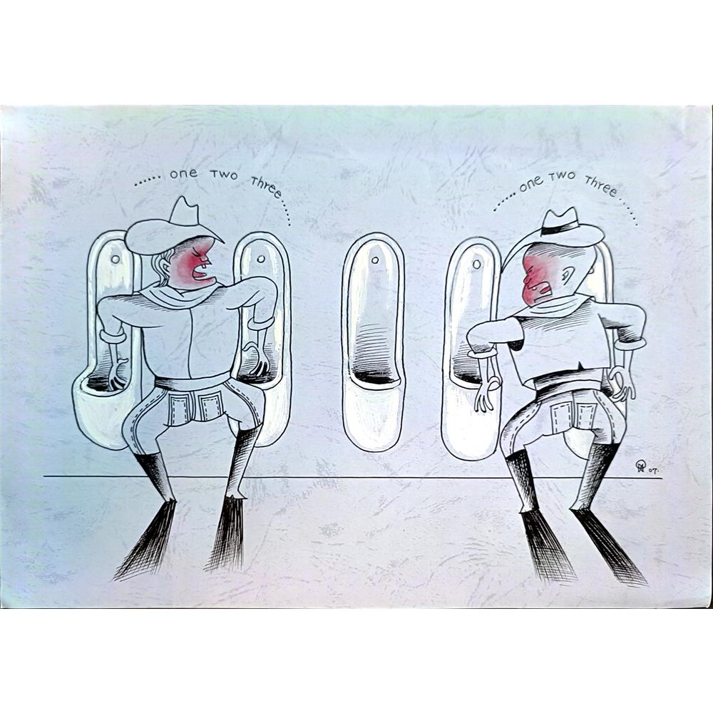 Xiaowiang Hou 29x21cm Orijinal Karikatür BOD03993