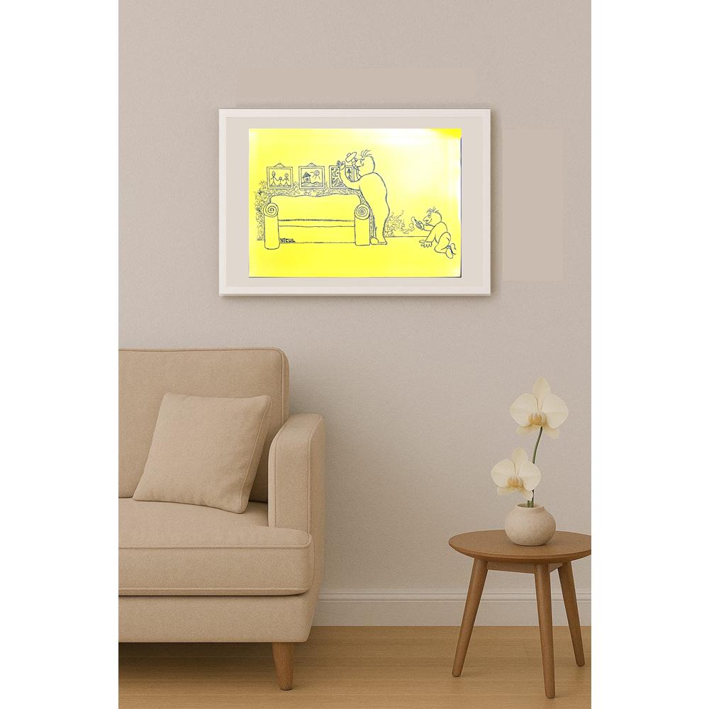Lupu Nicolae 29x21cm Orijinal Karikatür BOD03997