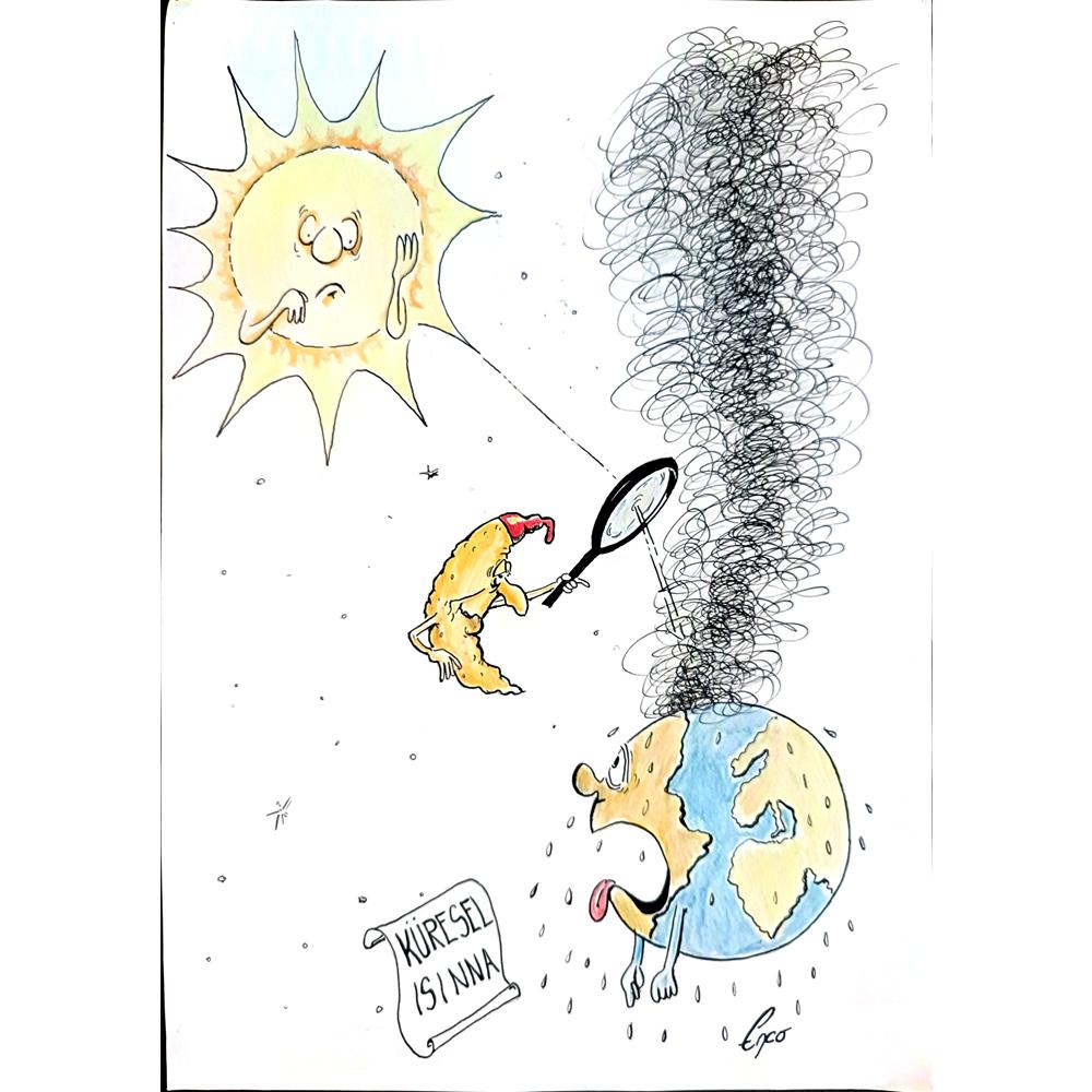 Josip Kovacevic 29x21cm Orijinal Karikatür BOD04006