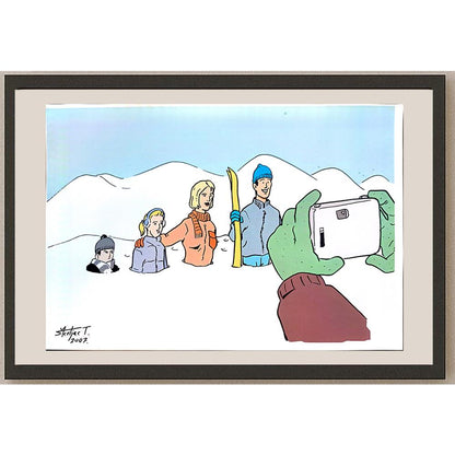 Tomislav Skiljac 29x21cm Orijinal Karikatür BOD04008