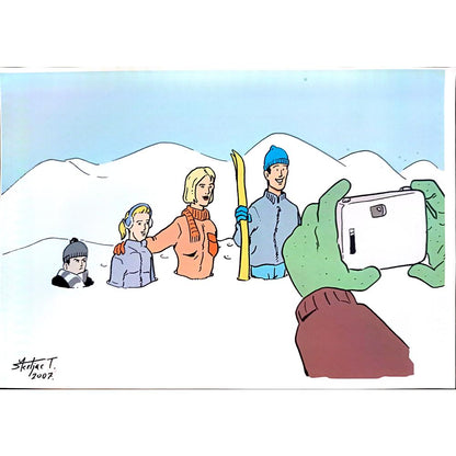 Tomislav Skiljac 29x21cm Orijinal Karikatür BOD04008
