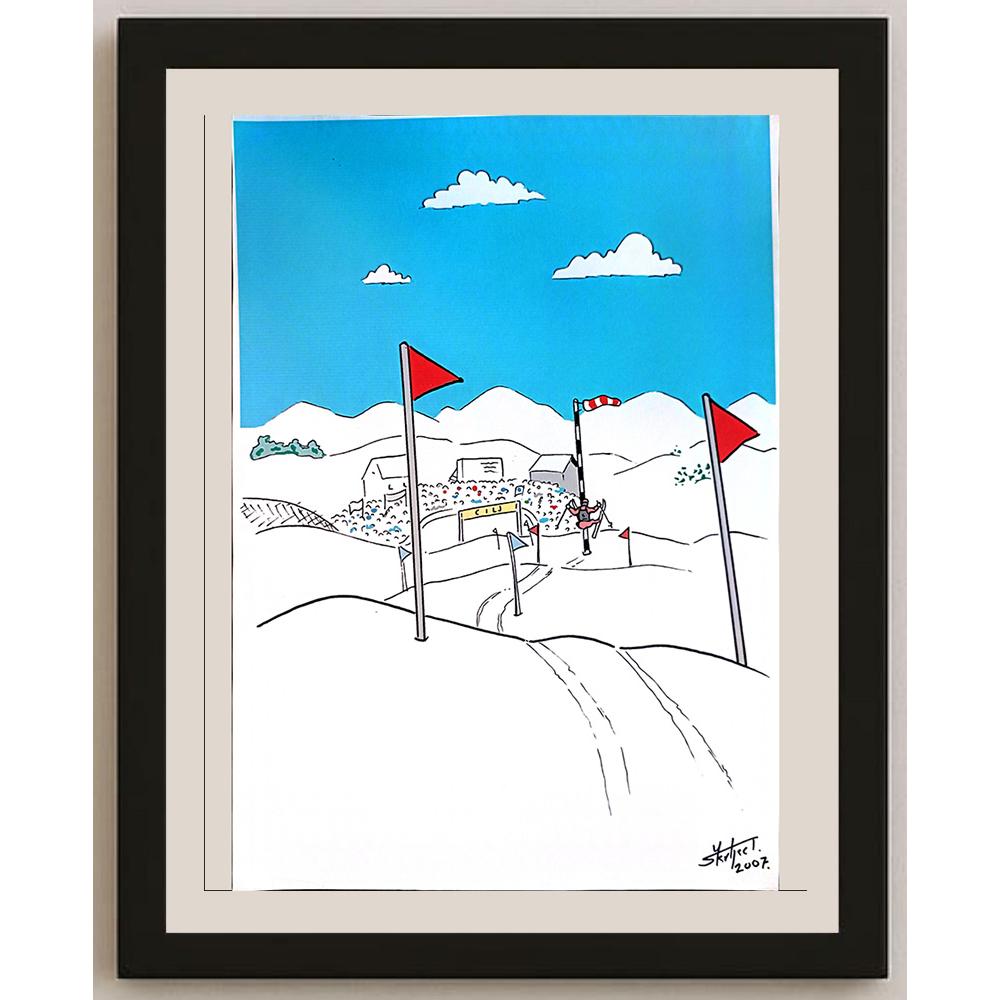 Josip Kovacevic 29x21cm Orijinal Karikatür BOD04010