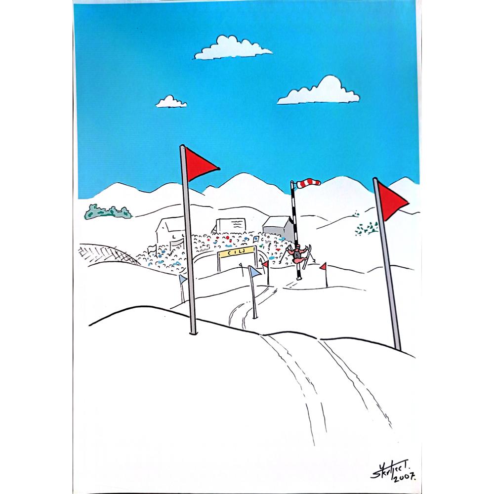 Josip Kovacevic 29x21cm Orijinal Karikatür BOD04010