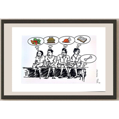 Joao Alves Baptista 29x21cm Orijinal Karikatür BOD04011