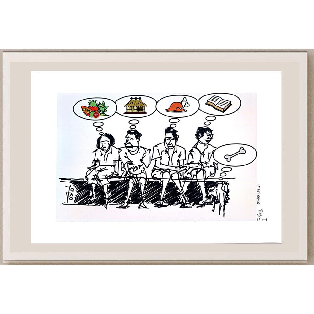 Joao Alves Baptista 29x21cm Orijinal Karikatür BOD04011
