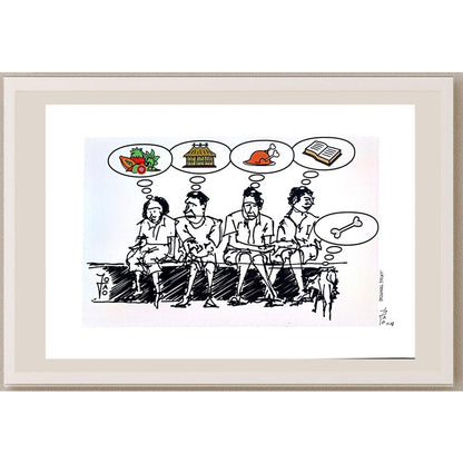 Joao Alves Baptista 29x21cm Orijinal Karikatür BOD04011