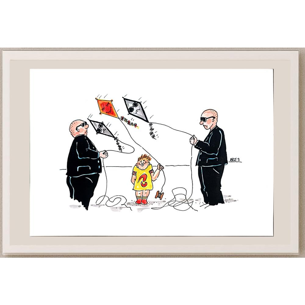 Winfried Besslich 29x21cm Orijinal Karikatür BOD04017