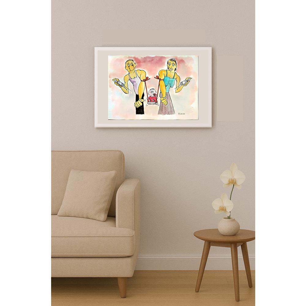 Olexander Dubovskyi 29x21cm Orijinal Karikatür BOD04020