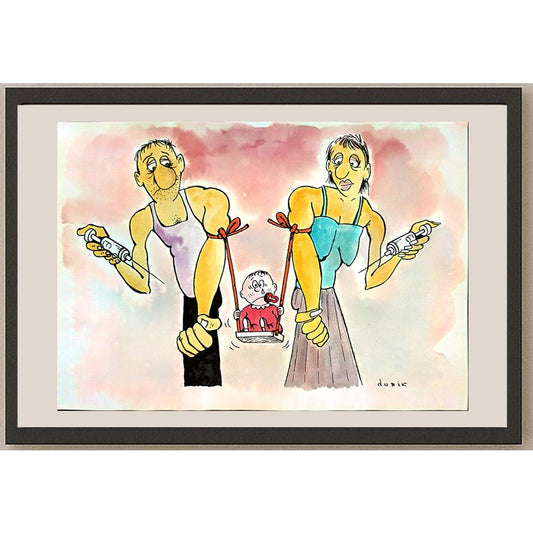 Olexander Dubovskyi 29x21cm Orijinal Karikatür BOD04020