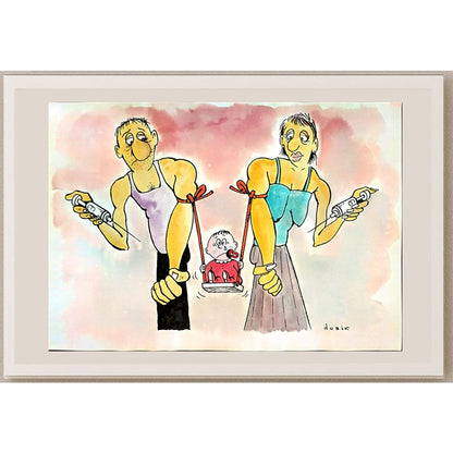 Olexander Dubovskyi 29x21cm Orijinal Karikatür BOD04020