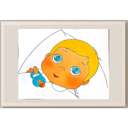 Vlasta Svejdova 31x25cm Orijinal Karikatür BOD04023