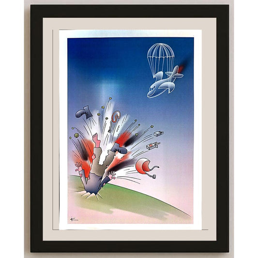 Ilya Katz 29x21cm Orijinal Karikatür BOD04027
