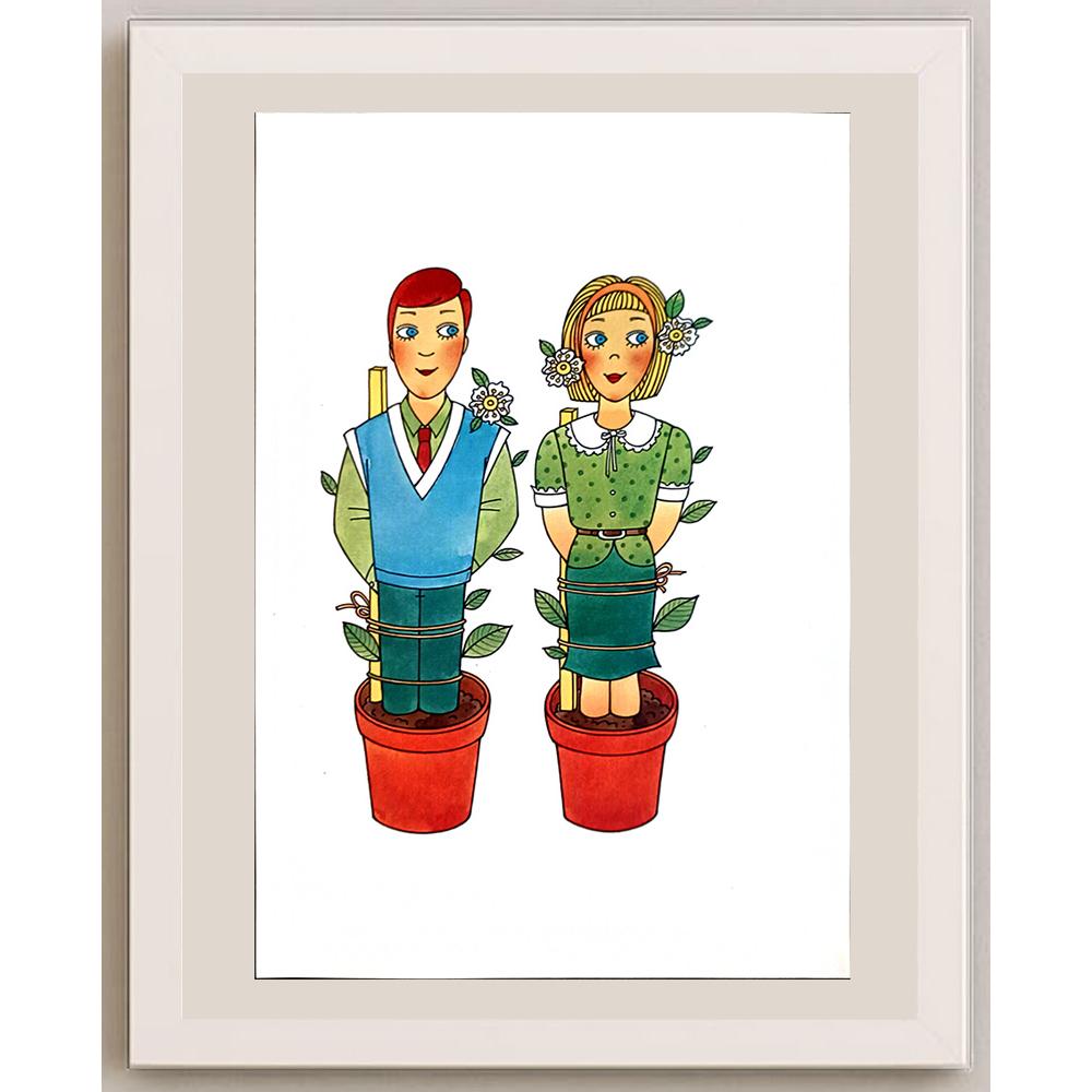 Vlasta Svejdova 29x21cm Orijinal Karikatür BOD04029