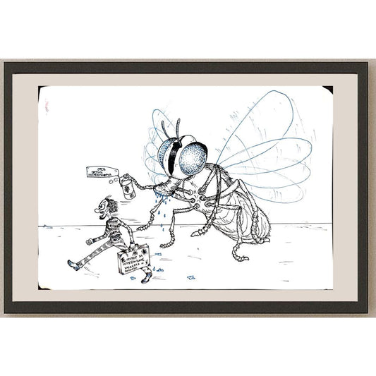 Aleksahar Petrikahovic 29x21cm Orijinal Karikatür BOD04030