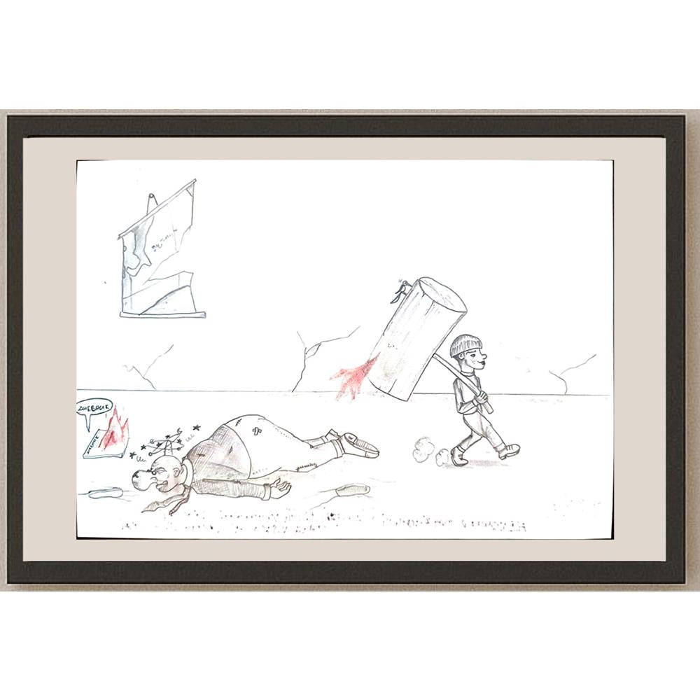 Aleksahar Petrikahovic 29x21cm Orijinal Karikatür BOD04031