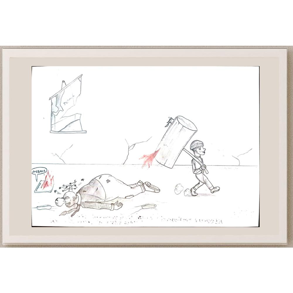 Aleksahar Petrikahovic 29x21cm Orijinal Karikatür BOD04031