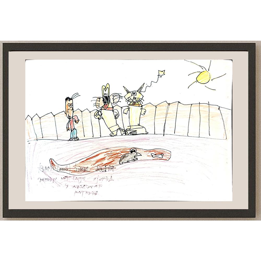 Milos Dehic 29x21cm Orijinal Karikatür BOD04036