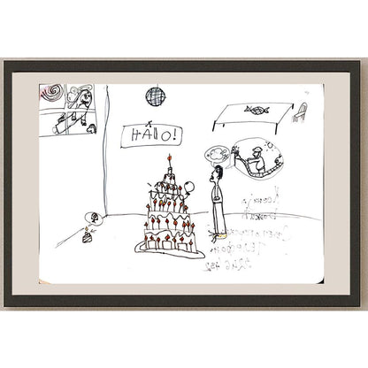 Kcehuja Bockuh 29x21cm Orijinal Karikatür BOD04050