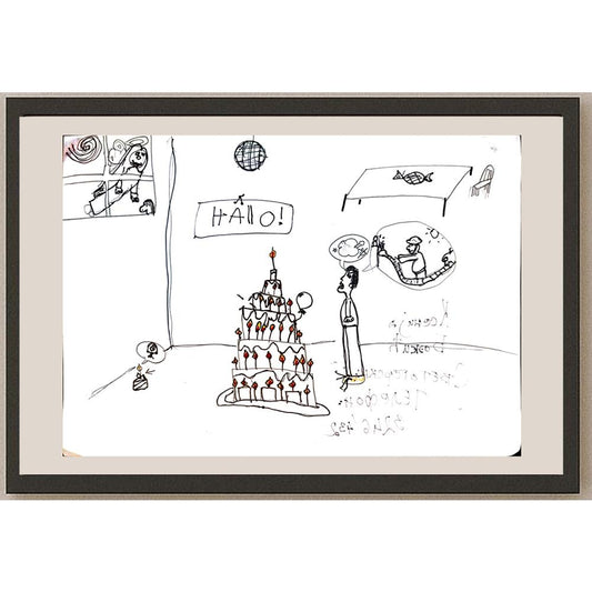 Kcehuja Bockuh 29x21cm Orijinal Karikatür BOD04050