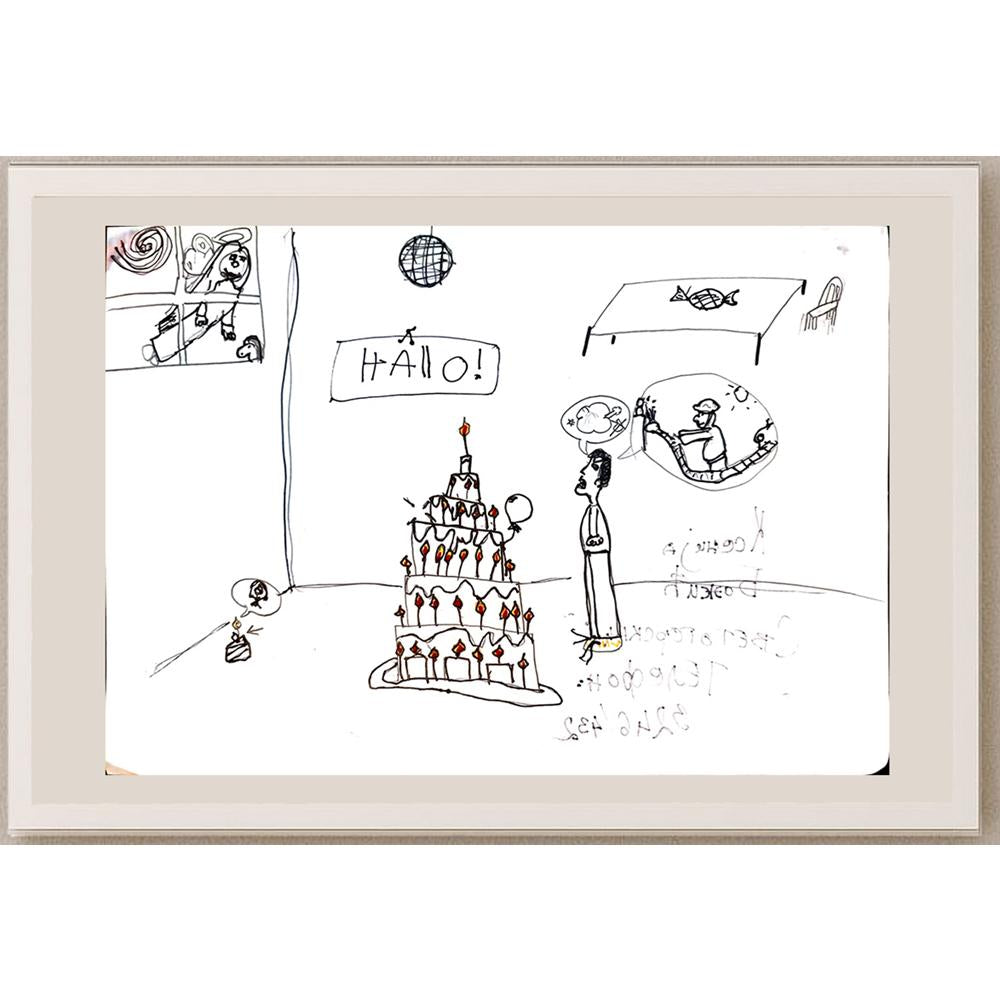 Kcehuja Bockuh 29x21cm Orijinal Karikatür BOD04050