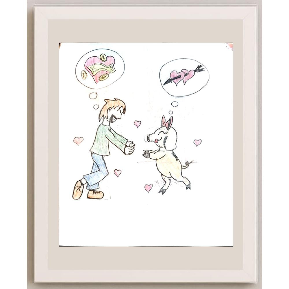 Jovana Sretenovic 23x17cm Orijinal Karikatür BOD04052