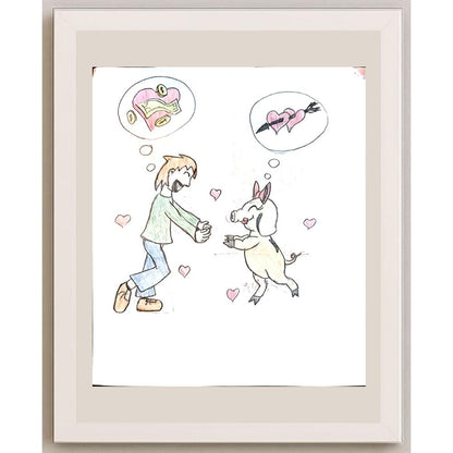 Jovana Sretenovic 23x17cm Orijinal Karikatür BOD04052