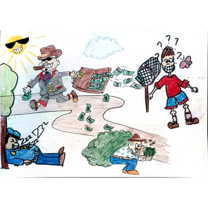 Danijela Domanovic 29x21cm Orijinal Karikatür BOD04053