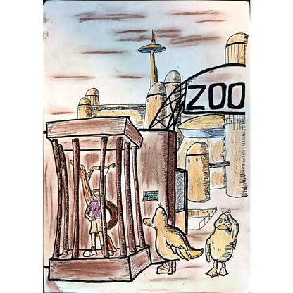 Itevo Norovic 29x21cm Orijinal Karikatür BOD04054