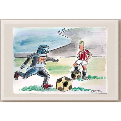 Slobodan Obradovic 29x21cm Orijinal Karikatür BOD04057
