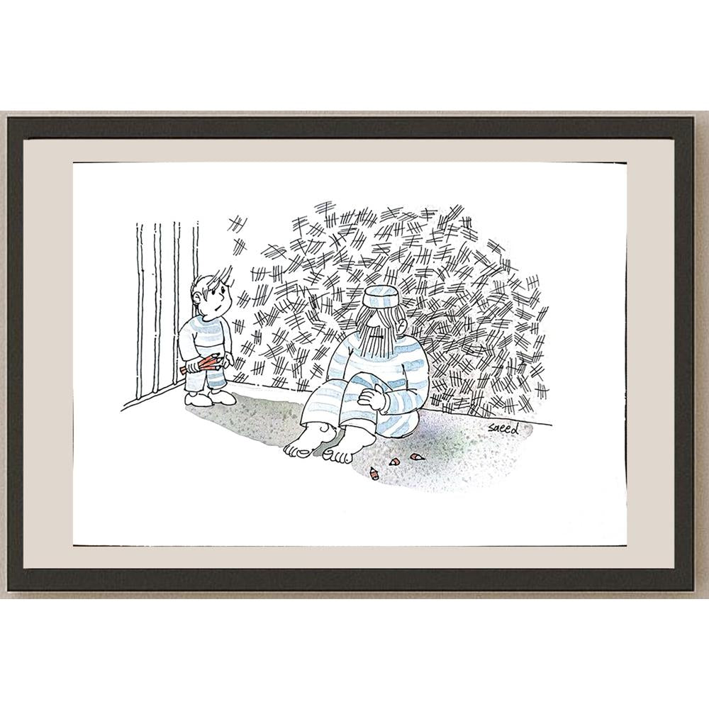 Sadeghi Saeed 43x21cm Orijinal Karikatür BOD04058