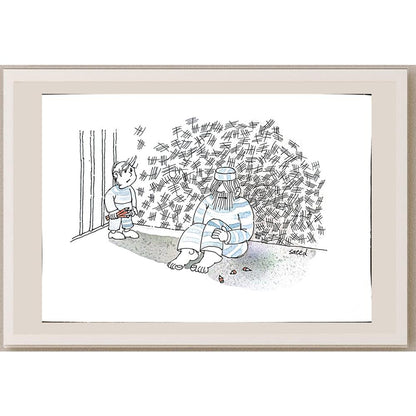 Sadeghi Saeed 43x21cm Orijinal Karikatür BOD04058