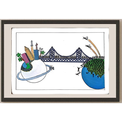Dandayudhapani Vittala 29x21cm Orijinal Karikatür BOD04059