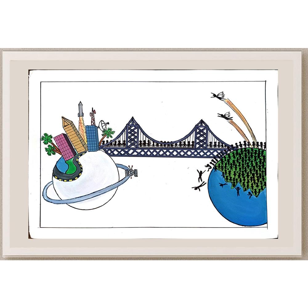 Dandayudhapani Vittala 29x21cm Orijinal Karikatür BOD04059