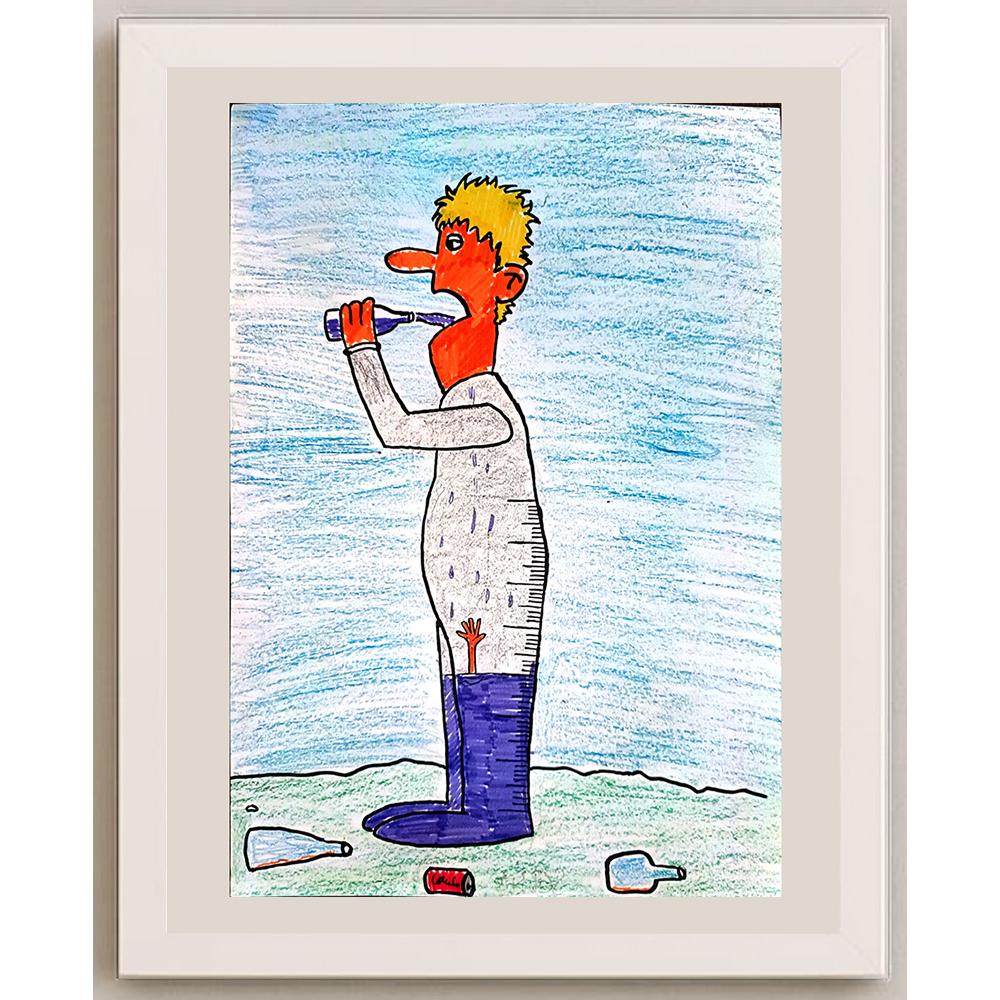 Arsen Lalic 29x21cm Orijinal Karikatür BOD04062