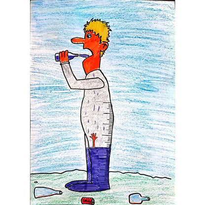 Arsen Lalic 29x21cm Orijinal Karikatür BOD04062