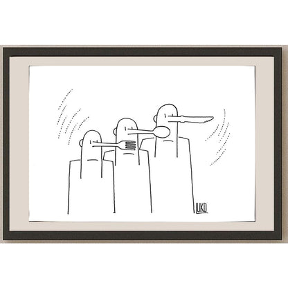 Peter Luko 29x21cm Orijinal Karikatür BOD04064