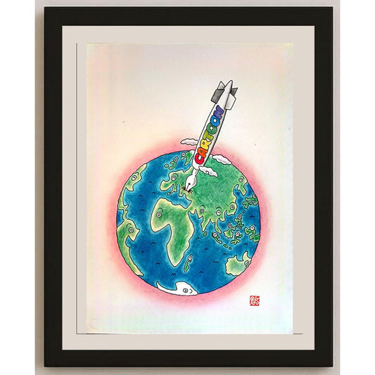 Seigo Sakai 34x26cm Orijinal Karikatür BOD04065