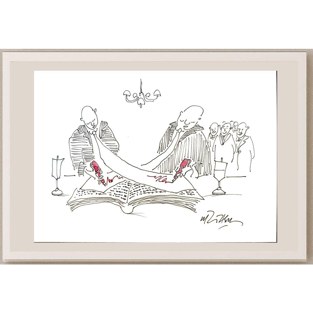 Gheorghita Ghinea Uriasu 21x15cm Orijinal Karikatür BOD04067