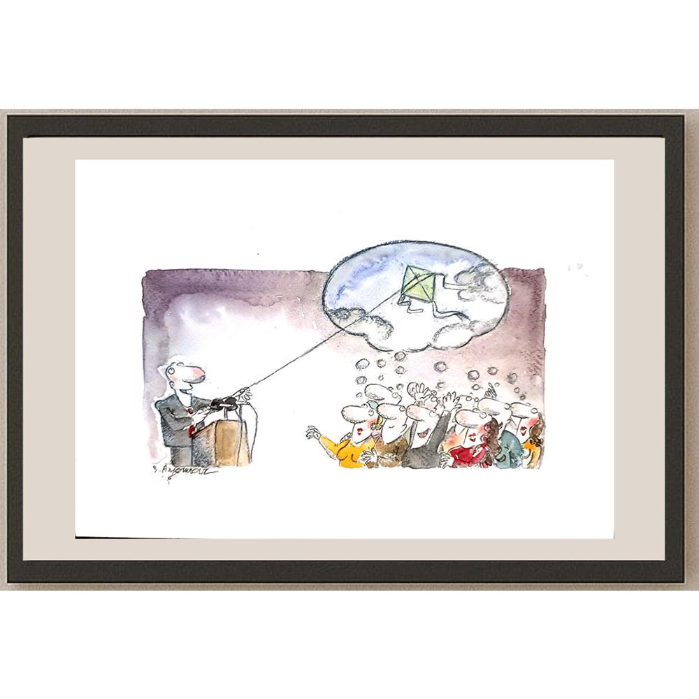 Sepideh Anjomrooz 29x21cm Orijinal Karikatür BOD04068
