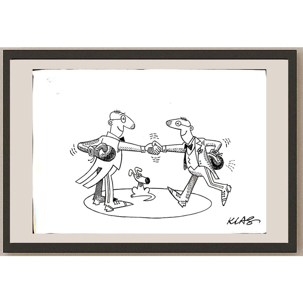 Alexsandar Klas 35x25cm Orijinal Karikatür BOD04072