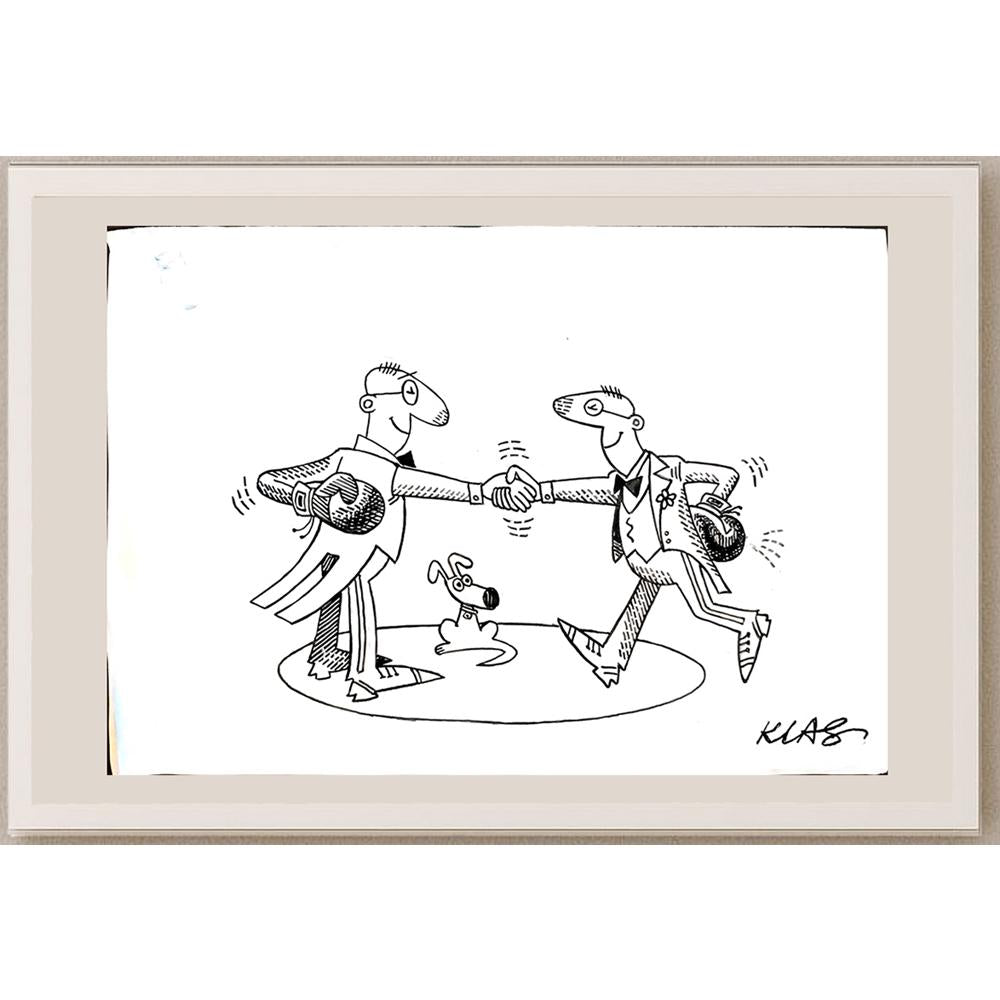 Alexsandar Klas 35x25cm Orijinal Karikatür BOD04072