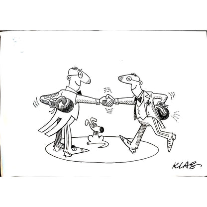 Alexsandar Klas 35x25cm Orijinal Karikatür BOD04072