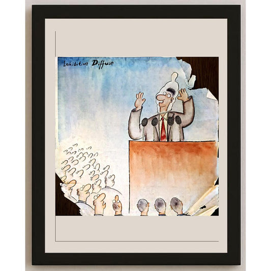 Xuli Art 31x27cm Orijinal Karikatür BOD04073