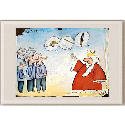 Li Zhi 35x25cm Orijinal Karikatür BOD04075
