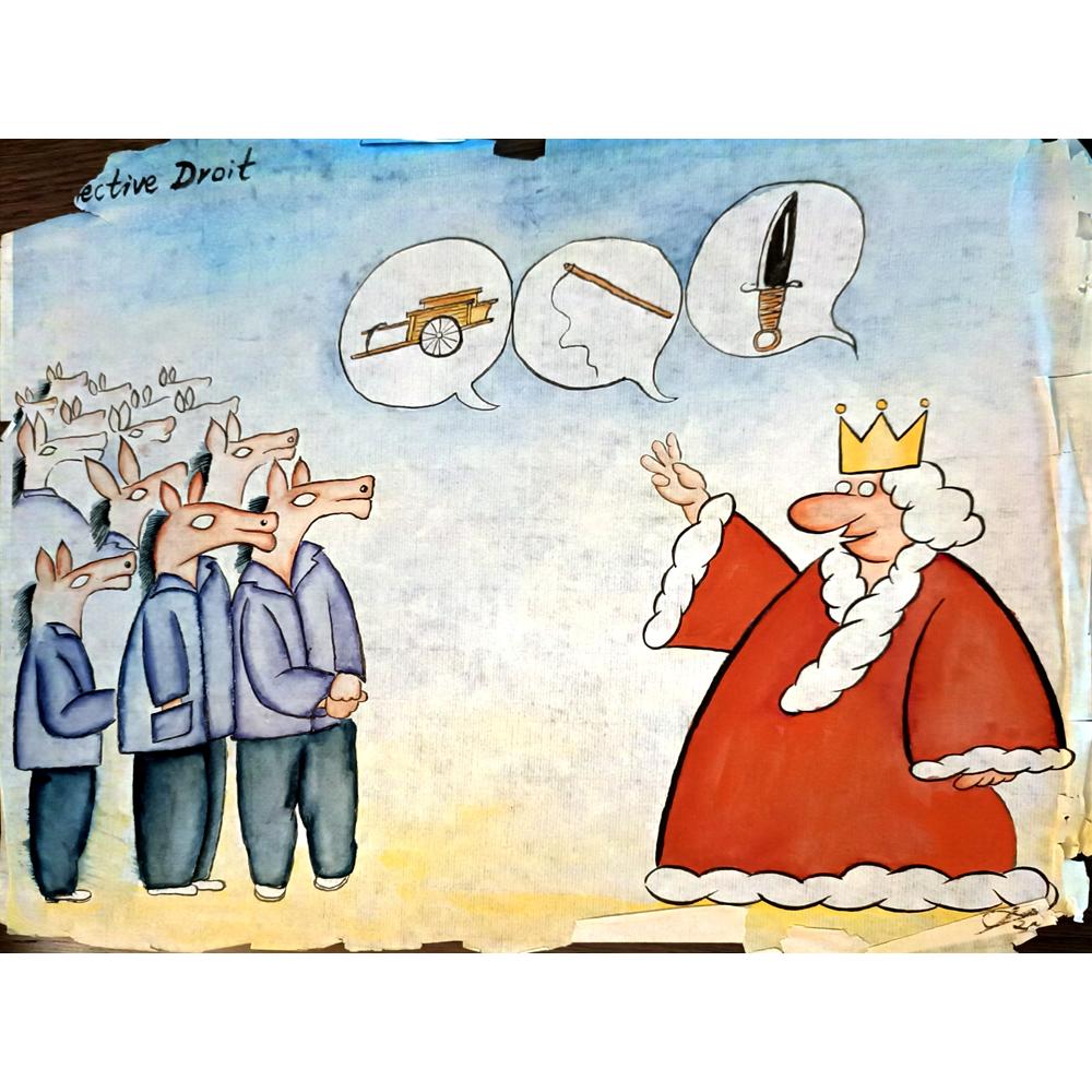 Li Zhi 35x25cm Orijinal Karikatür BOD04075