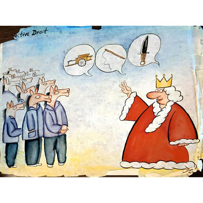 Li Zhi 35x25cm Orijinal Karikatür BOD04075