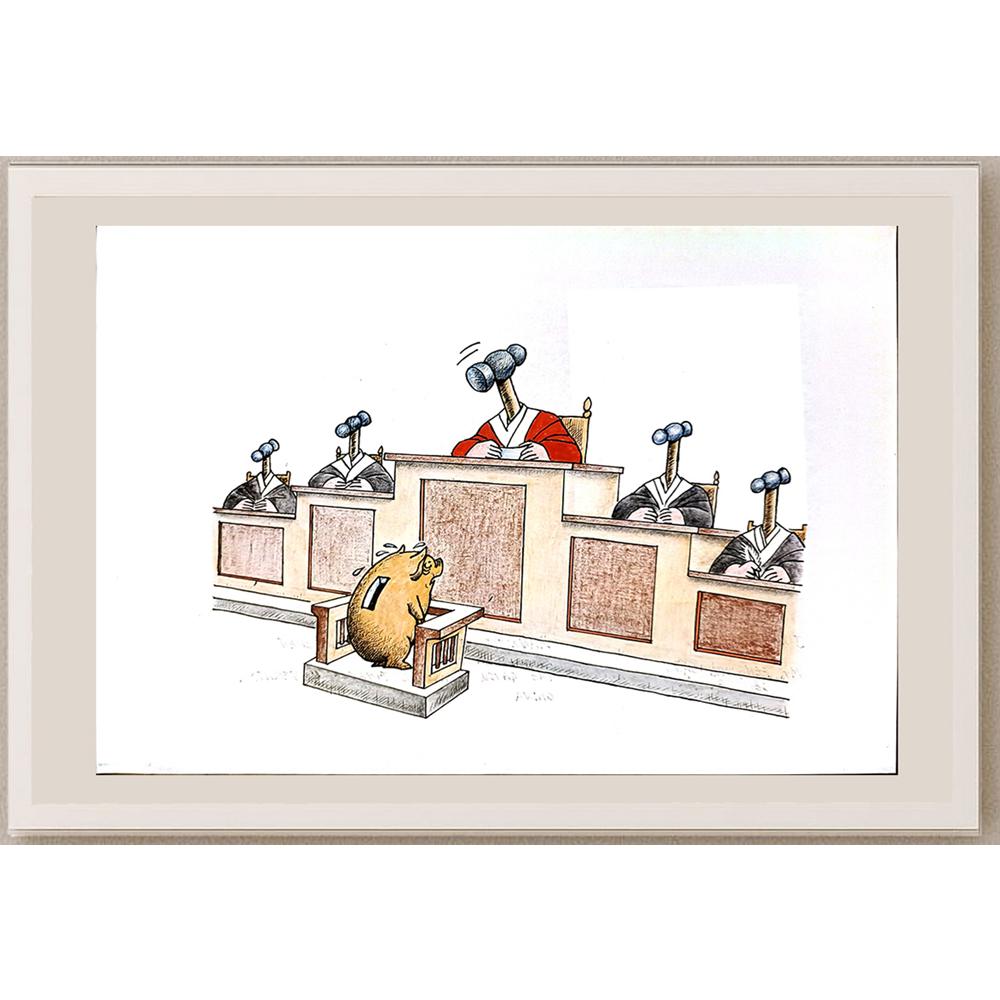 Feng Hui Cang 29x21cm Orijinal Karikatür BOD04079
