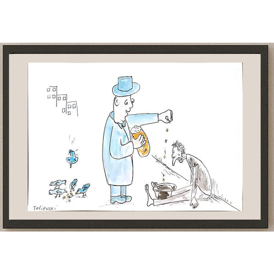 Michael Tetievski 29x21cm Orijinal Karikatür BOD04080